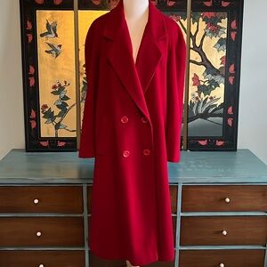 Vintage Red Forecaster Wool Coat